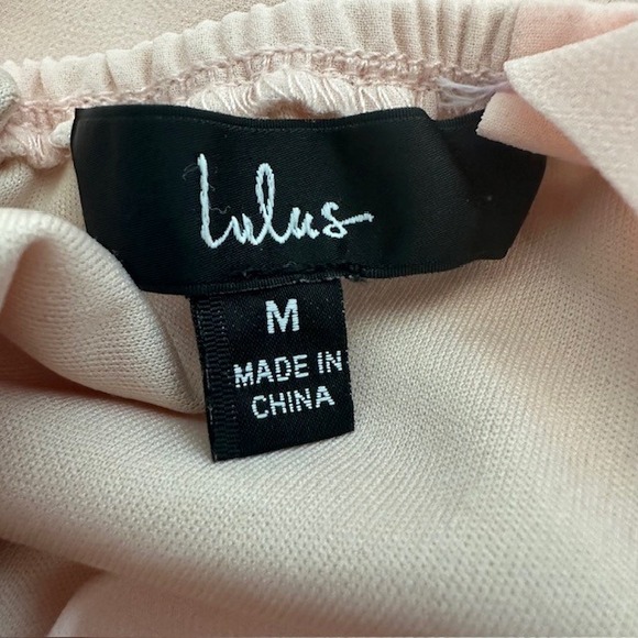 Lulus Forevermore Halter Fit and‎ Flare Dress Blush Pink Mini Dress Sz Med - Picture 14 of 16